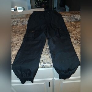 Black Cargo Pants South pole all black boys medium 10/12